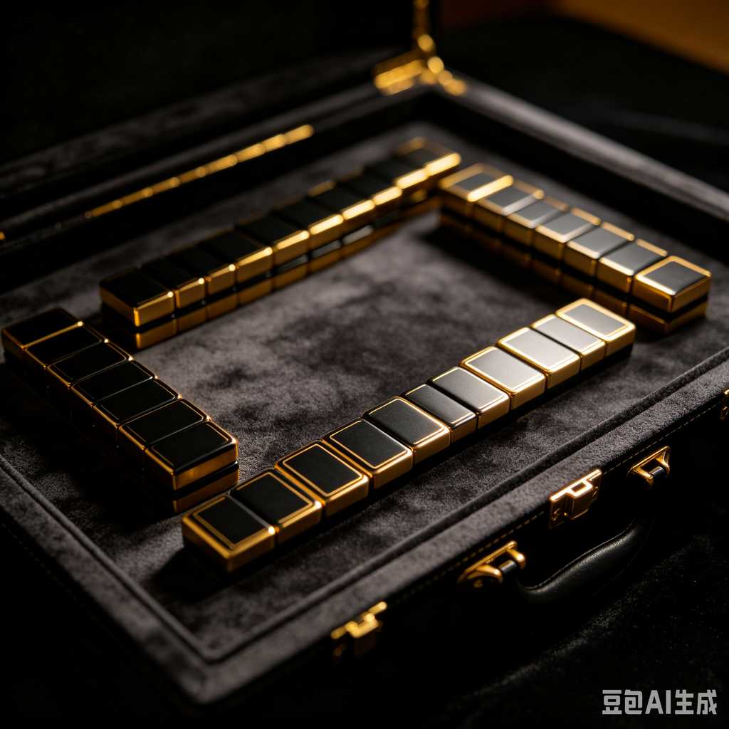 black luxury mahjong set